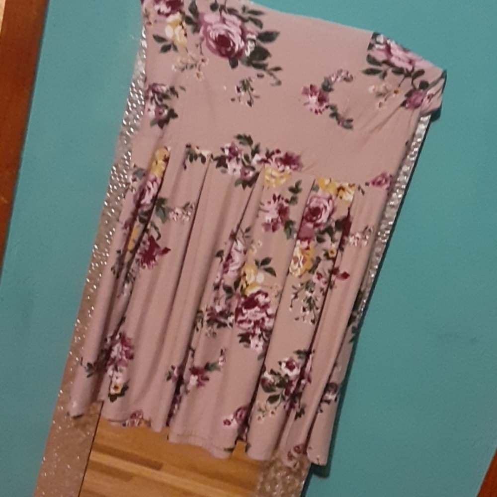 Summer strapless dress